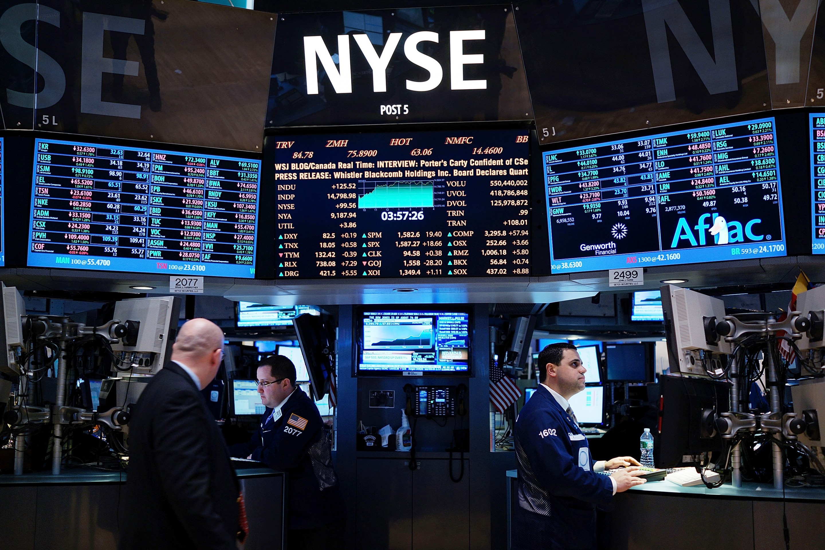 Bolsa de Nueva York opera con leves pérdidas