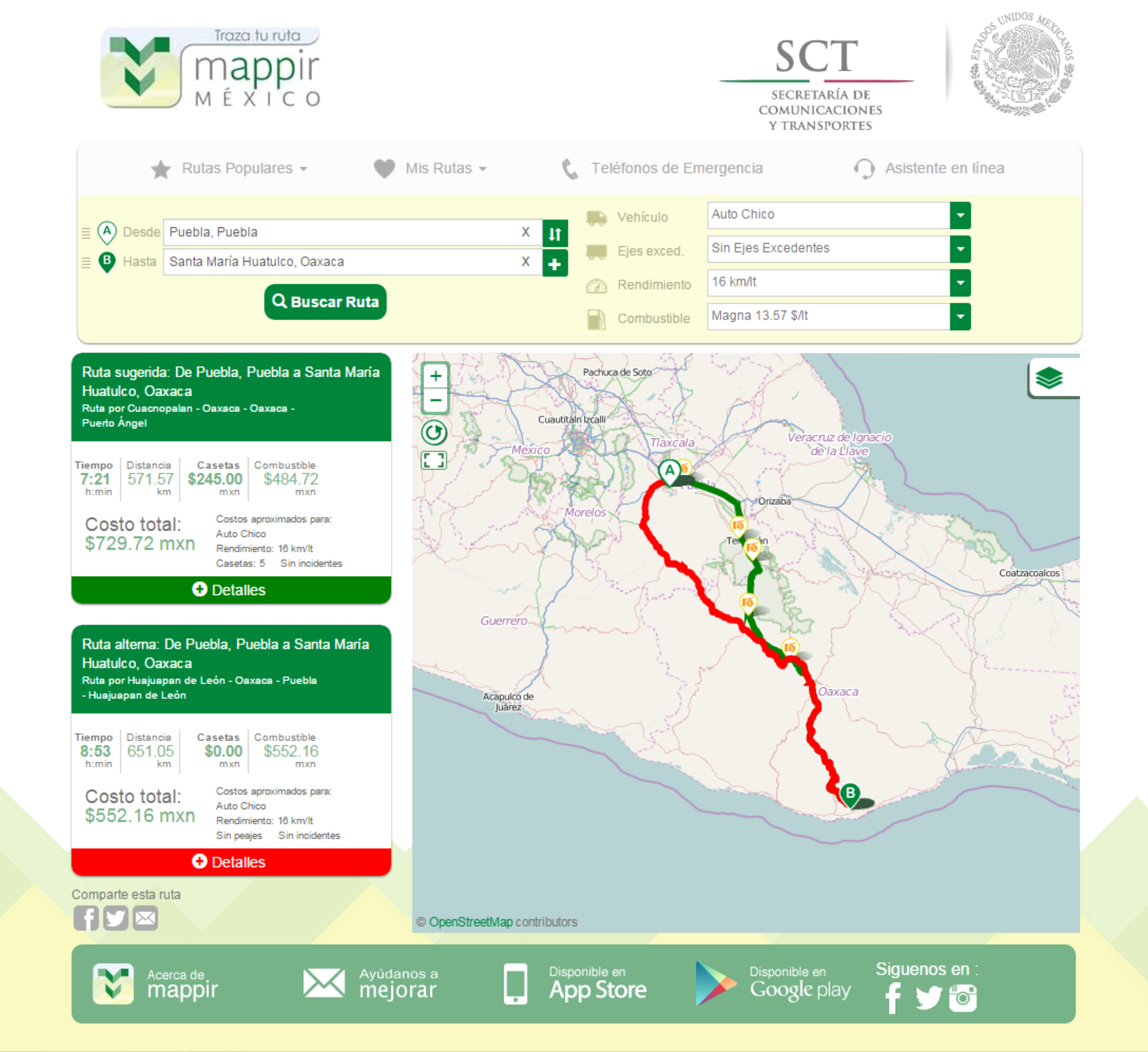 Mappir, la aplicación para Trazar su Ruta